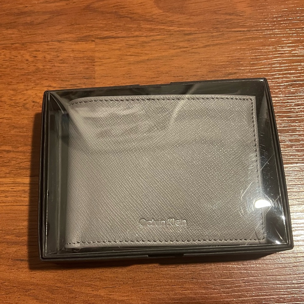 NWT Gray Wallet in Box